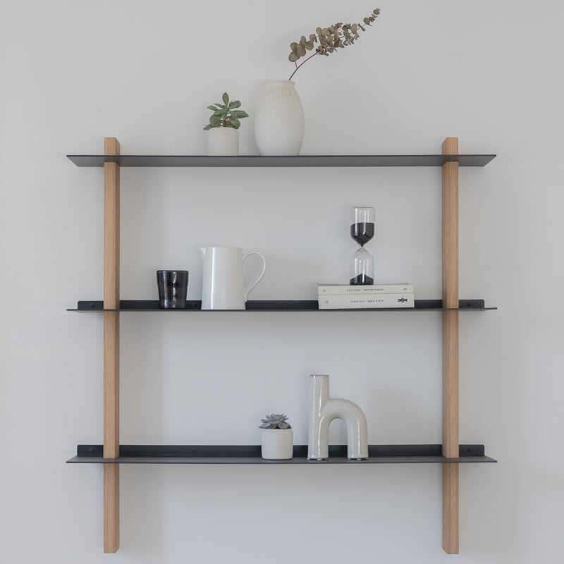 CUT מערכת מידוף עץ ומתכת - קומבינציה B