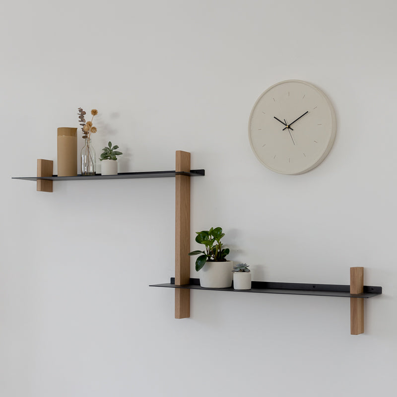 CUT יחידת מדפים עץ ומתכת – קומבינציה Z