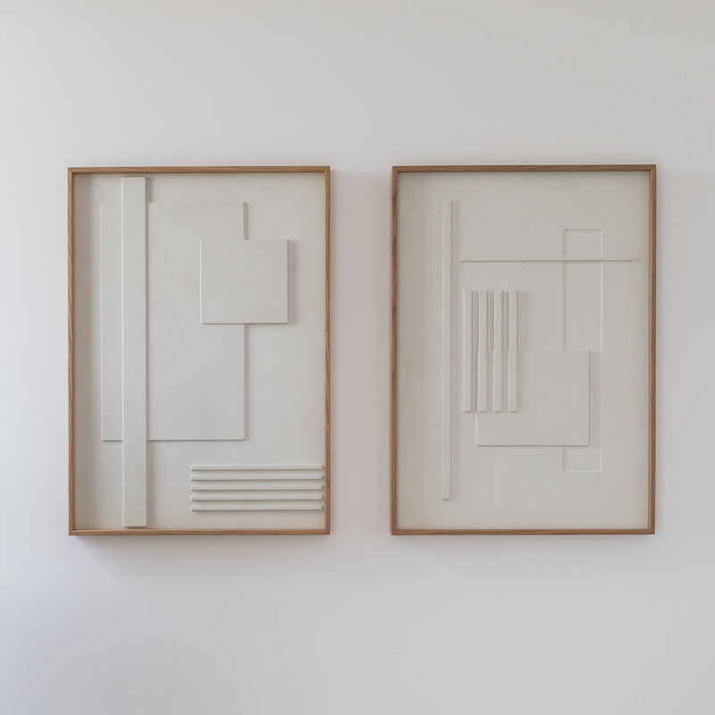 Maze Garden no 5 & no 3 סט תמונות בטון לסלון