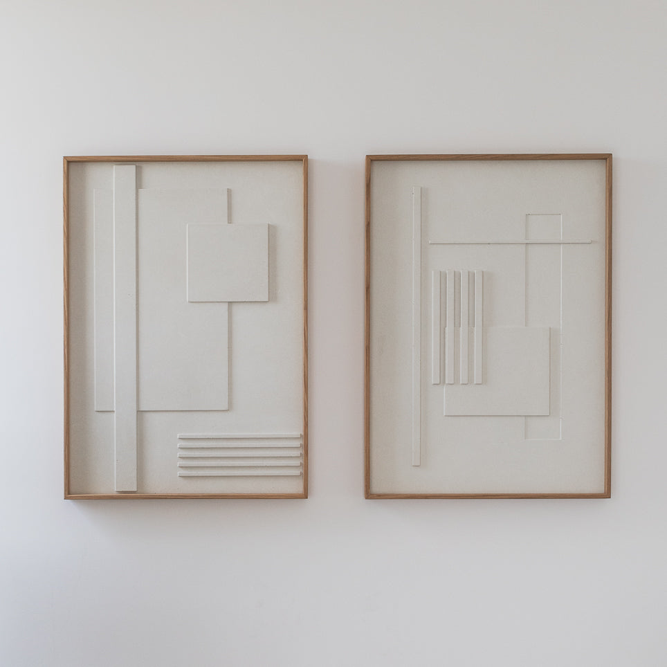 Maze Garden no 5 & no 3 סט תמונות בטון לסלון