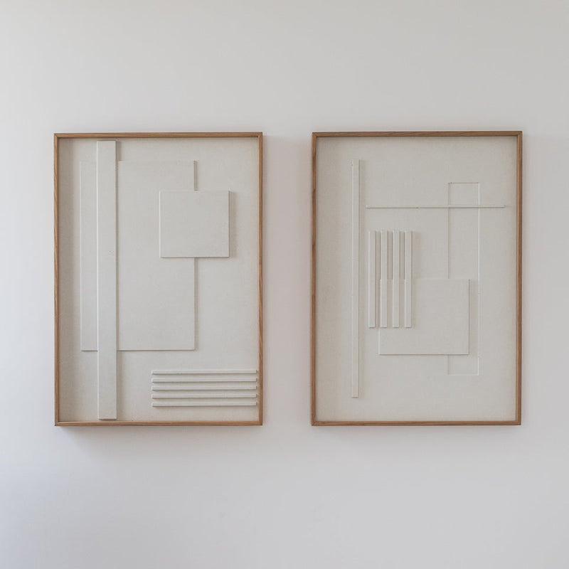 Maze Garden no 5 & no 3 סט תמונות בטון לסלון
