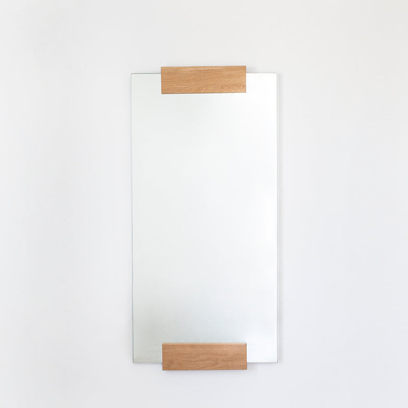 KORA MIRROR 120/60 מראה עם אלמנט עץ
