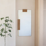 KORA MIRROR 120/60 מראה עם אלמנט עץ