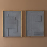 Maze Garden no 5 & no 3 סט תמונות בטון לסלון