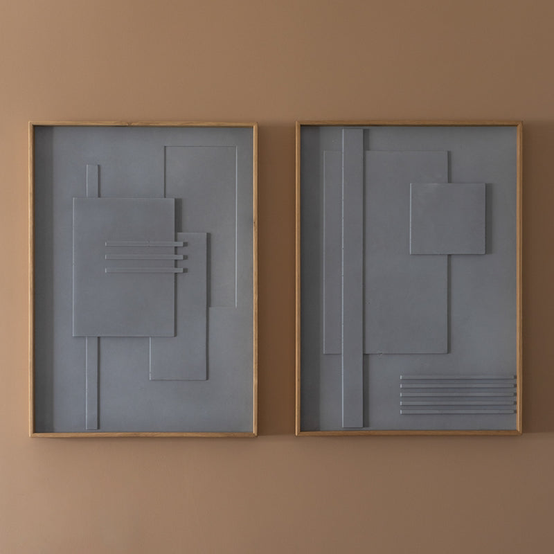 Maze Garden no 5 & no 3 סט תמונות בטון לסלון