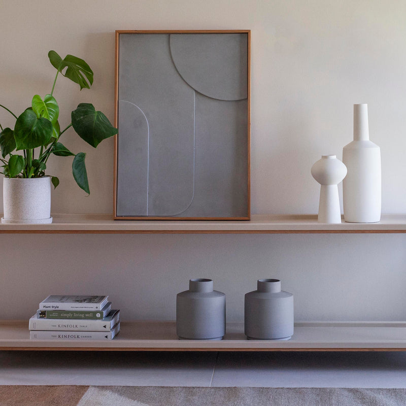 Flower pot grey
